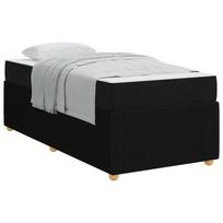 vidaXL Lovos rėmas Juoda 80 x 200 cm audinys