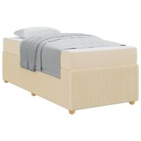 vidaXL Lovos rėmas Kreminė 80 x 200 cm audinys