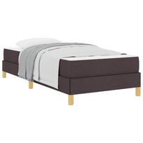 vidaXL Kiemas lova su čiužiniu Tamsiai rudas 80 x 200 cm audinys