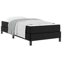 vidaXL Lovos rėmas su čiužiniu Juoda 80 x 200 cm audinys