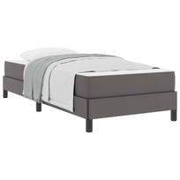 vidaXL Lovos rėmas su čiužiniu Pilka 80 x 200 cm audinys