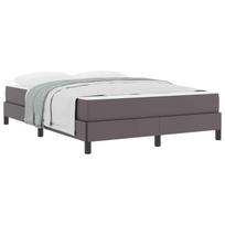 vidaXL Lovos rėmas su čiužiniu Pilka 160 x 200 cm audinys