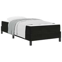 vidaXL Kiemas lova su čiužiniu Juoda 80 x 220 cm audinys