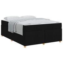vidaXL Lovos rėmas su čiužiniu Juoda 160 x 200 cm audinys