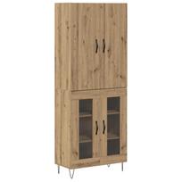 vidaXL Aukštas spintelė 2 vnt. Amatininkų ąžuolas 69,5 x 34 x 180 cm