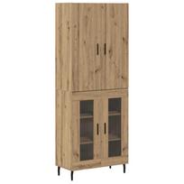 vidaXL Aukštas spintelė 2 vnt. Senovinis medis 69,5 x 34 x 180 cm