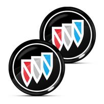 Automobilio spynos rakto skylutės lipdukai Durų spynos apsauga Automobilio 3D lipdukai Buick Enclave Regal Lacrosse Encore Excelle Envision Automobilio priedai 2Pcs black