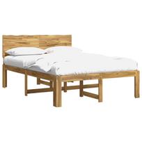 vidaXL Dviejų lovų rėmas su galvūgaliu ROSTOCK Balta 140 x 190 cm