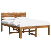 vidaXL Dviejų lovų rėmas su galvūgaliu ROSTOCK Natūrali 140 x 190 cm