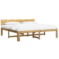vidaXL Dviejų lovų rėmas su galvūgaliu ROSTOCK Balta 180 x 200 cm