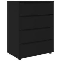 vidaXL Saugojimo spintos 80 x 48 x 105 cm Apdirbta mediena Juoda