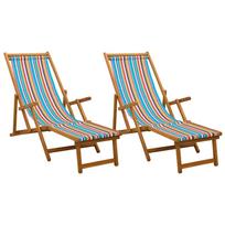 vidaXL Sulankstomas gultas 2 pcs 3 Pozicija Kietas eukalipto medis