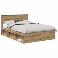 vidaXL Lovos rėmas Meistrų ąžuolas 150 x 200 cm Apdirbta mediena