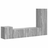 vidaXL TV spintelių komplektas 4 vnt. 30 x 31 x 100 cm Pilka Sonoma