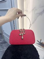 Fashi Serpentine Chain Banquet Bag Crossbody Bags for Women Shoulder Bags Dinner Bag Purse and Handbags Designer Bags one size juoda