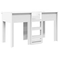 vidaXL Vaikų dvigulė lova Balta 75 x 190 cm Apdirbta mediena