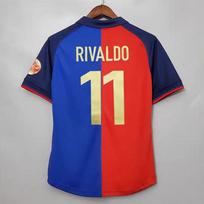 Vintage jersey Football jersey Training jersey Classic star print club AC Barcelona C Romesi jersey XXL white