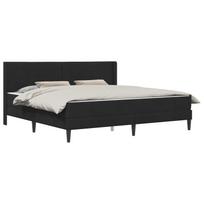 vidaXL Lovos rėmas su čiužiniu Juoda 180 x 200 cm Aksomas