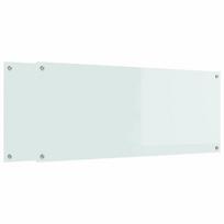 vidaXL Virtuvės atbraila 2 vnt. Balta 120 x 50 cm grūdintas stiklas