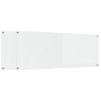 vidaXL Virtuvės atbraila 2 vnt. Skaidrus 110 x 40 cm grūdintas stiklas
