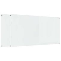 vidaXL Virtuvės atbraila 2 vnt. Skaidrus 120 x 60 cm grūdintas stiklas