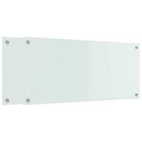 vidaXL Virtuvės atbraila 2 vnt. Balta 90 x 40 cm grūdintas stiklas