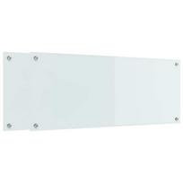 vidaXL Virtuvės atbraila 2 vnt. Balta 100 x 40 cm grūdintas stiklas