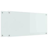 vidaXL Virtuvės atbraila 2 vnt. Balta 100 x 50 cm grūdintas stiklas