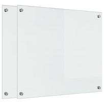 vidaXL Virtuvės atbraila 2 vnt. Skaidrus 70 x 60 cm grūdintas stiklas