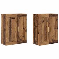 vidaXL Prikabinama spinta 2 vnt. Senas medis 69,5 x 34 x 90 cm