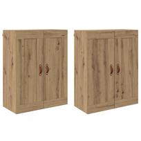 vidaXL Prikabinama spinta 2 vnt. Amatininkų ąžuolas 69,5 x 34 x 90 cm