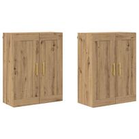 vidaXL Prikabinama spinta 2 vnt. Amatininkų ąžuolas 69,5 x 34 x 90 cm