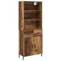 vidaXL Aukštas spintelė Senovinis medis 69,5 x 32,5 x 180 cm