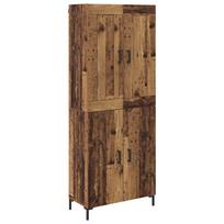 vidaXL Aukštas spintelė 2 vnt. Senovinis medis 69,5 x 34 x 180 cm