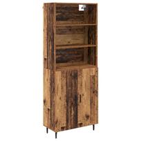 vidaXL Aukštas spintelė 2 vnt. Senovinis medis 69,5 x 32,5 x 180 cm
