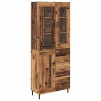 vidaXL Aukštas spintelė 2 vnt. Senovinis medis 69,5 x 34 x 180 cm