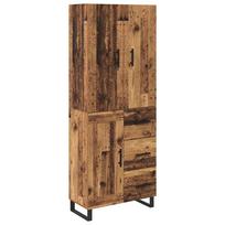 vidaXL Aukštas spintelė 2 vnt. Senovinis medis 69,5 x 34 x 180 cm