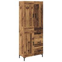 vidaXL Aukštas spintelė 2 vnt. Senovinis medis 69,5 x 34 x 180 cm