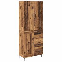 vidaXL Aukštas spintelė 2 vnt. Senovinis medis 69,5 x 34 x 180 cm