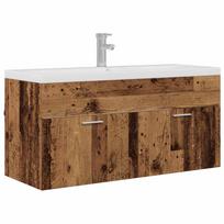 vidaXL Vonios spintelė Senas medis 100 x 38,5 x 46 cm Apdirbta mediena