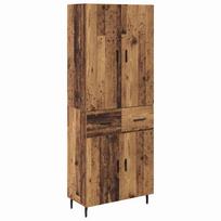 vidaXL Aukštas spintelė 2 vnt. Senovinis medis 69,5 x 34 x 180 cm