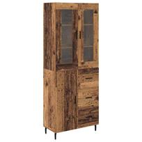 vidaXL Aukštas spintelė 2 vnt. Senovinis medis 69,5 x 34 x 180 cm