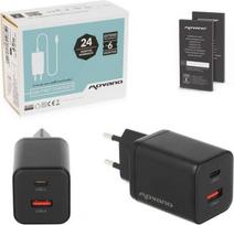 Movano GaN 45W USB-C PD + USB-A Charger (Black)