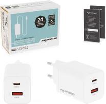 Movano GaN 45W USB-C PD + USB-A Charger (White)
