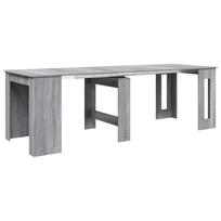vidaXL Valgomojo stalas 240 x 85 x 75 cm Apdirbta mediena Pilka Sonoma
