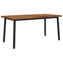 vidaXL Gyvas kraštas valgomojo stalas 160 x 80 x 75 cm