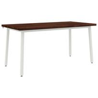 vidaXL Kvadratinis valgomojo stalas 160 x 70 x 75 cm Tamsiai rudas