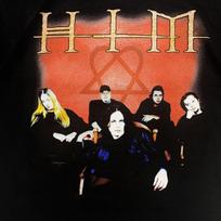 Him Band In Music Tour Heavy Cotton Black Full Size Unisex Shirt VN1656 M red