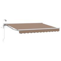 vidaXL Elektrinė ištraukiama pavėsinė Taupe 5 x 3 m