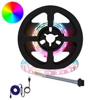 vidaXL LED juosta 2 vnt. Juoda ir permatoma Varis ir plastikas